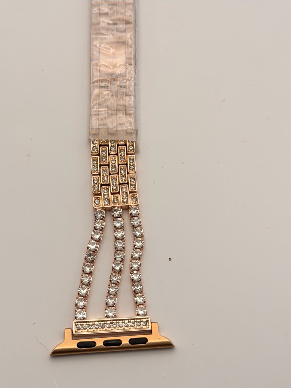 Apple Watch‎ Band, Stainless Steel, Gold tone/diamonds, New, 42/44/46mm